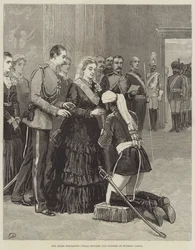 The Queen Decorating Indian Officers and Soldiers at Windsor Castle